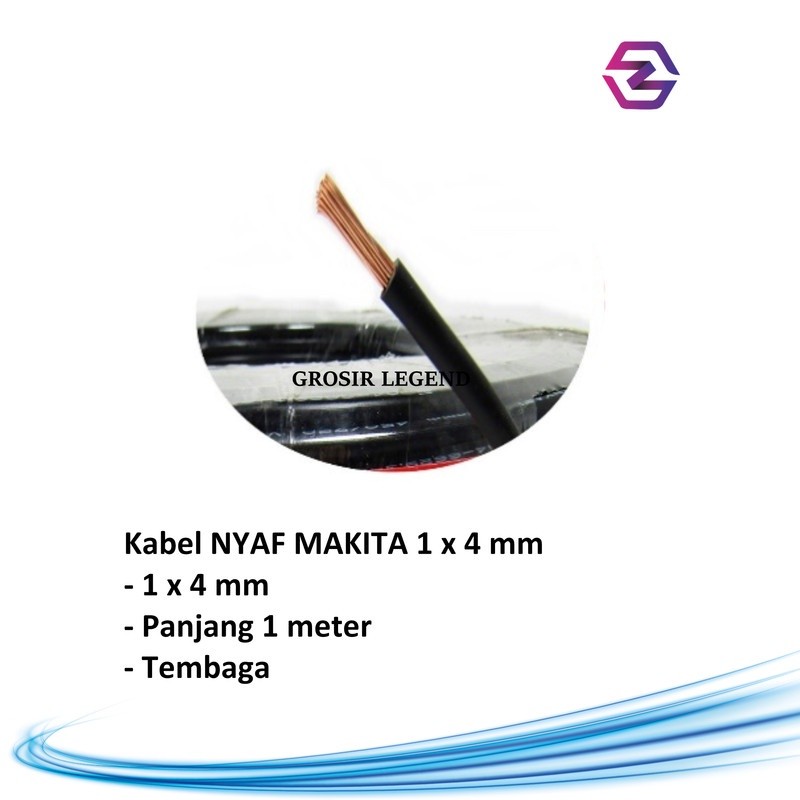 Kabel NYAF serabut 1x4 mm 1 meter Makita