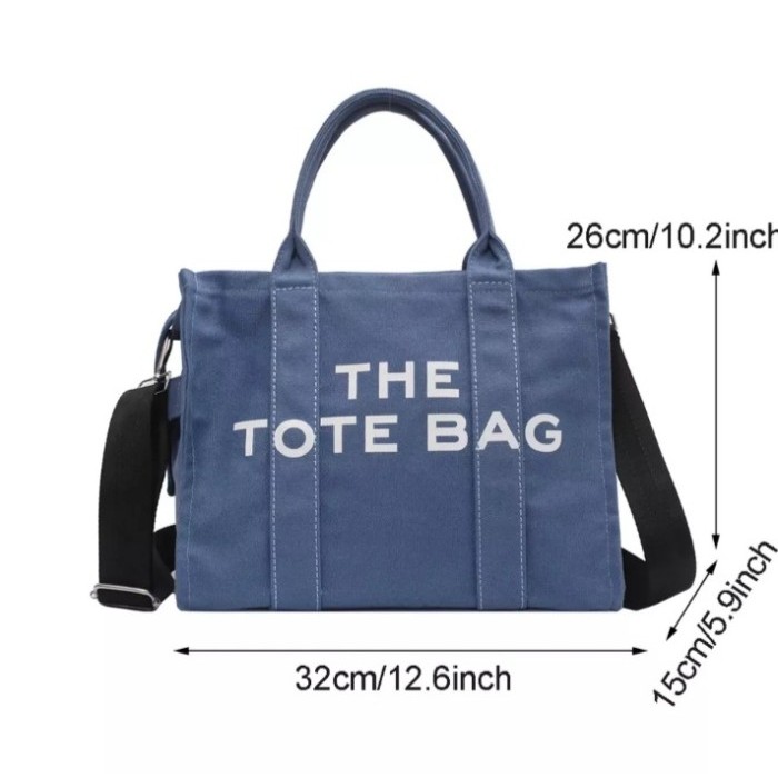 TERLENGKAP MJ Woman Large Canvas Tote Bag