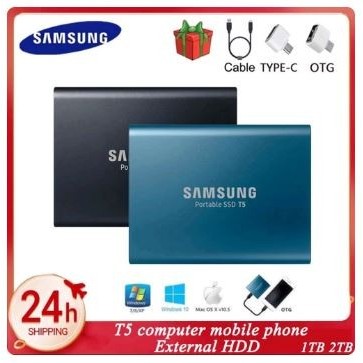 Samsung T5 Portable Mini Ssd Hd External 2Tb 1Tb Solid State Drive Murah