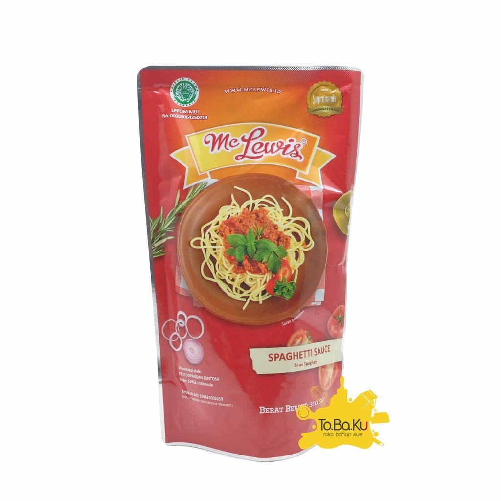 

Mc Lewis Spaghetti Bolognese/Barbeque/Blackpepper Sauce Pouch 310gr