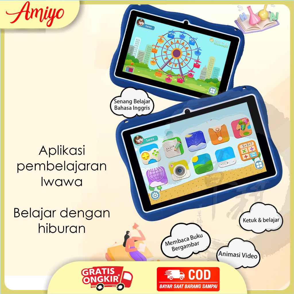 murah AMIYO TAB STUDYKIDS Tablet Study Kids A15 Astronout Version Tablet Anak Tablet Astronout IPS