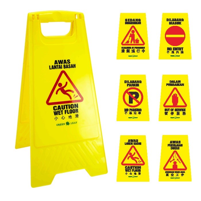 

(INSTANT) SIGN BOARD (Wet Floor) 1903 Green Leaf Papan Peringatan/jalan