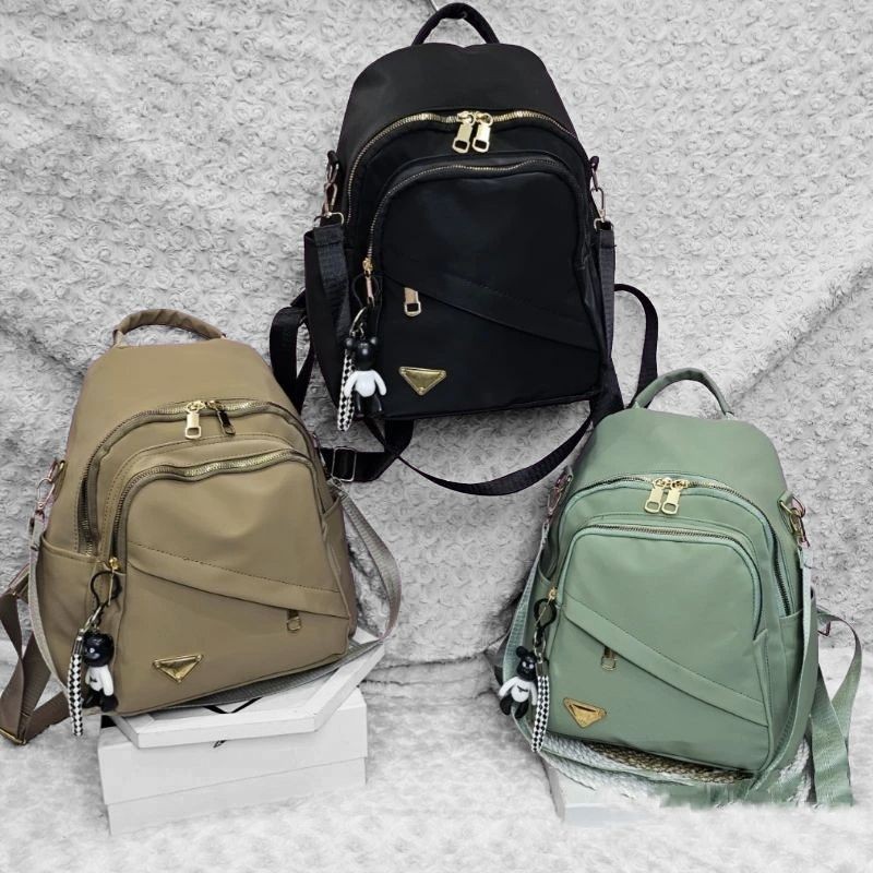 Backpack Wanita Tas Sekolah Aesthetic Tebal Original Import Kecil Hitam Terkini Anak Mini Sd Keren R