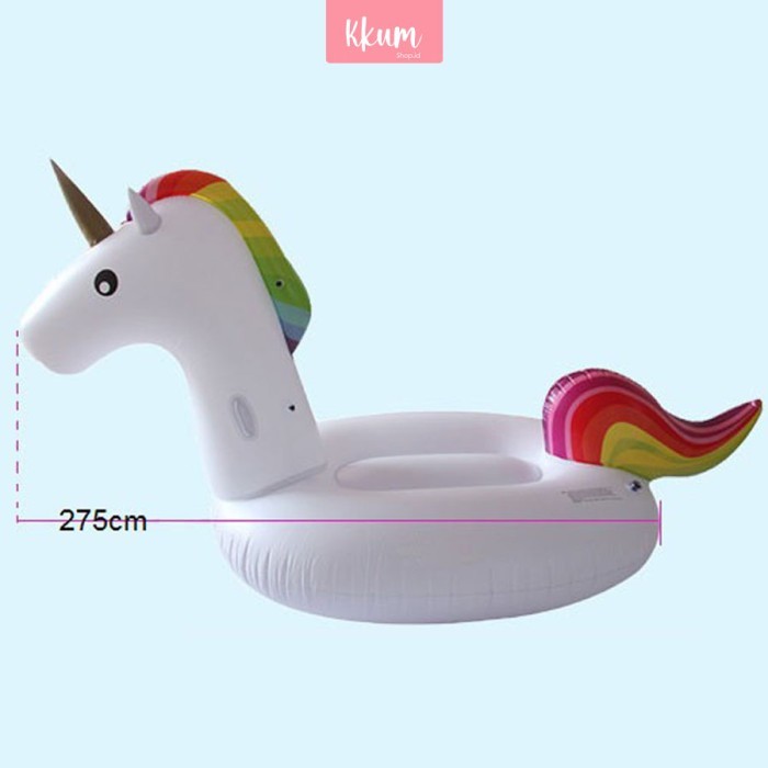 Ban renang aesthetic unicorn kter besar/ Pelampung duduk dewasa