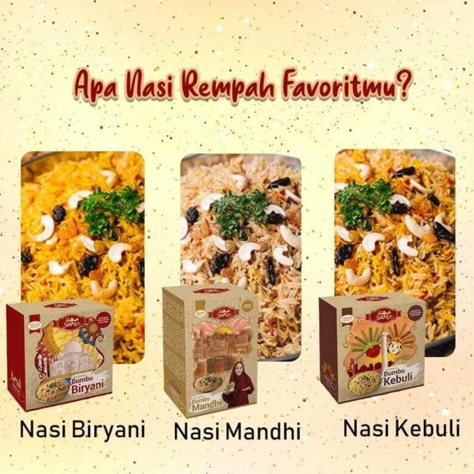 

Nasi Rempah Sahla Bumbu Kebuli Instan 300 gram TA