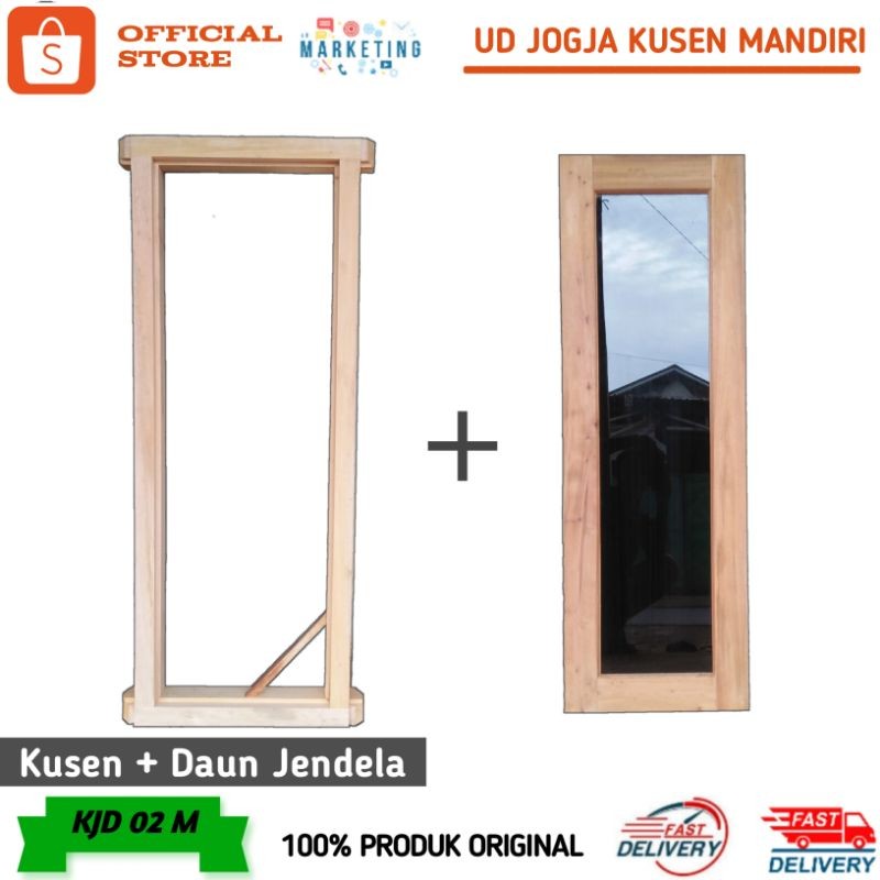 KJK 01 M - Set Kusen plus Daun Jendela / Kusen Jendela Kamar