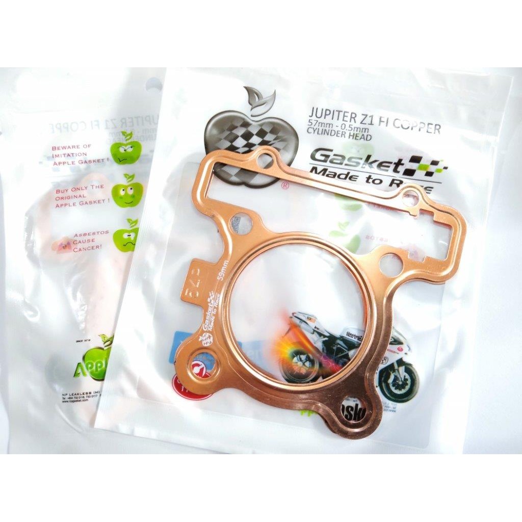 PAKING GASKET HEAD TEMBAGA JUPITER Z1 MIO J XRIDE 55 57 59 mm APPLE ORIGINAL