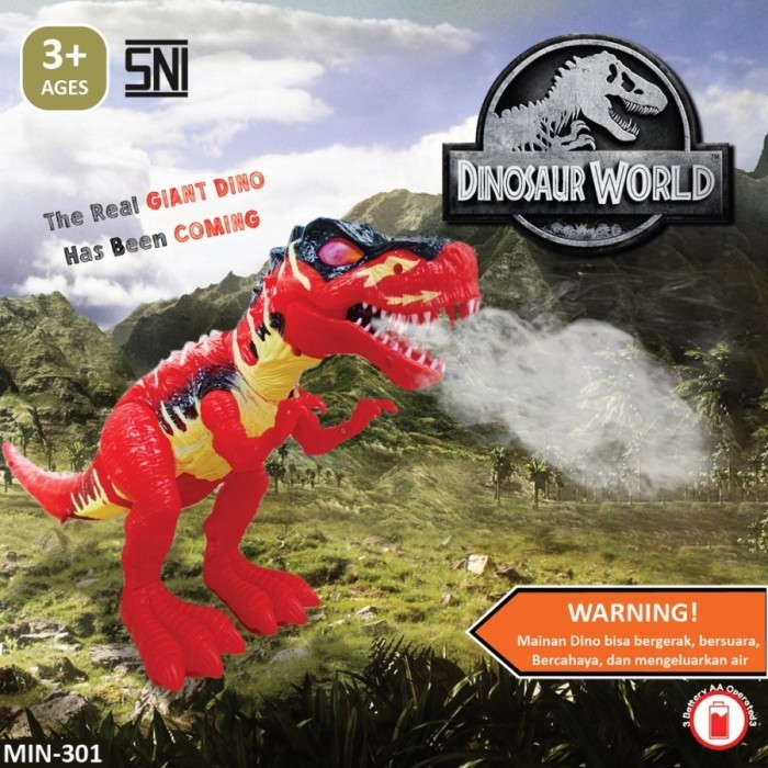 Licy Mainan Robot Dinosaurus Besar Bisa Berjalan Nafas Uap Dinosaur World
