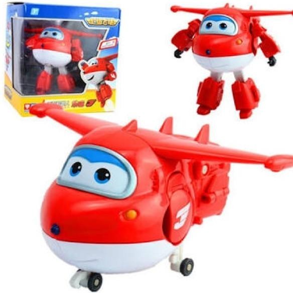 Licy Super Wings Jett Besar Original Auldey Mainan Robot Anak