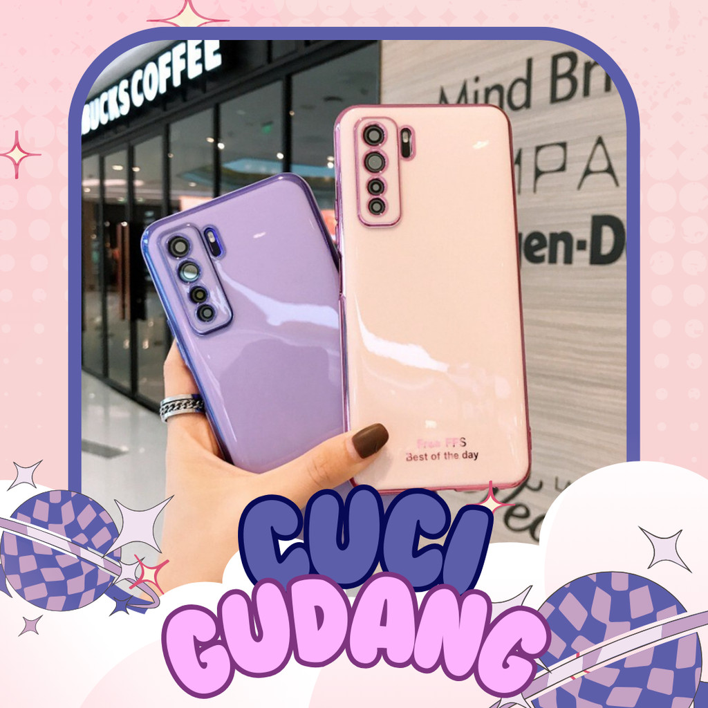 [CUCI GUDANG] Glossy Plating case iphone 6 7 plus x xr 11 12 13 pro max oppo a53 a33 2020 a39 a3s a8