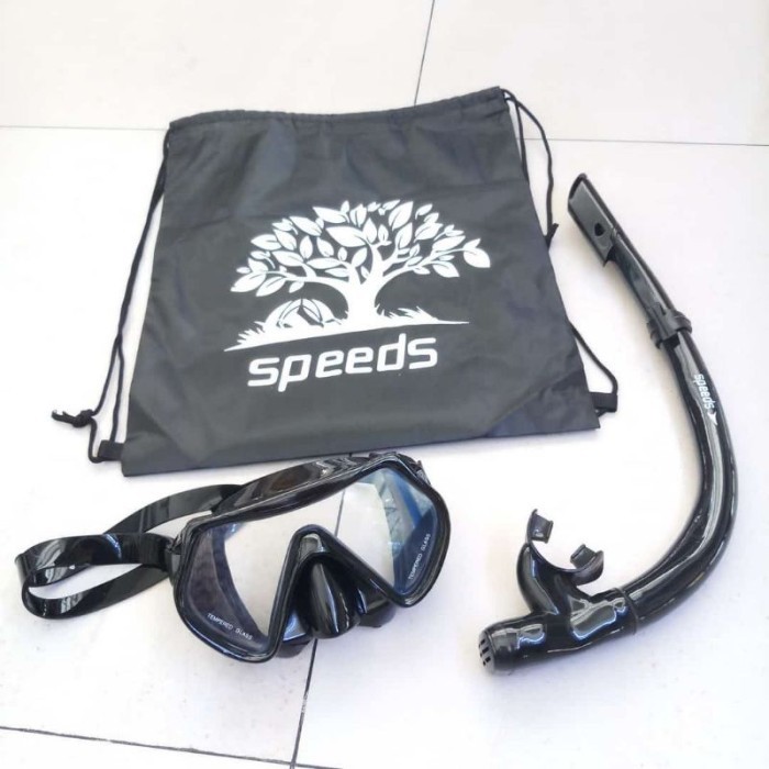 Els Alat Set Kacamata Snorkeling Speeds