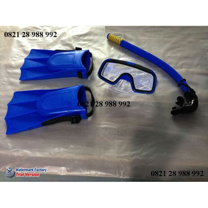 Els Alat Snorkeling Anak, Kacamata Snorkeling Renang Kaki Katak Karet Kids