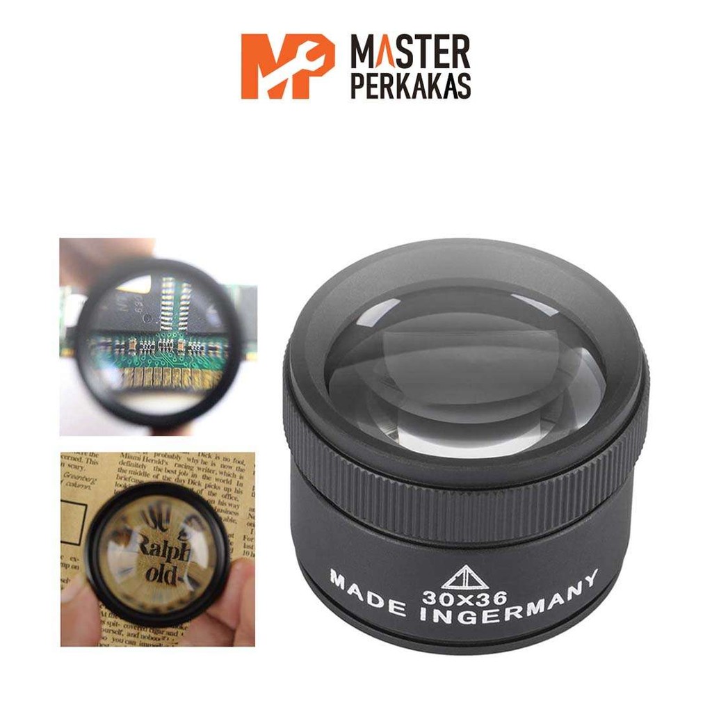 

CKS15 Kaca Pembesar 30x AB86 MP / Lup Lensa Magnifier Handheld / Perhiasan Komponen Membaca / Loupe