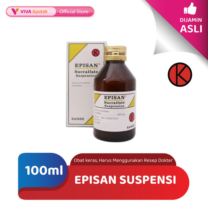 Episan Suspensi / Sukralfat / Asam Lambung / Maag (100 ml)