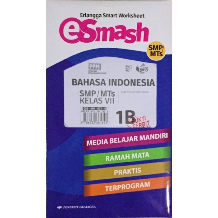 Buku Soal SMP / MTs eSmash Bahasa Indonesia 1B kelas 7