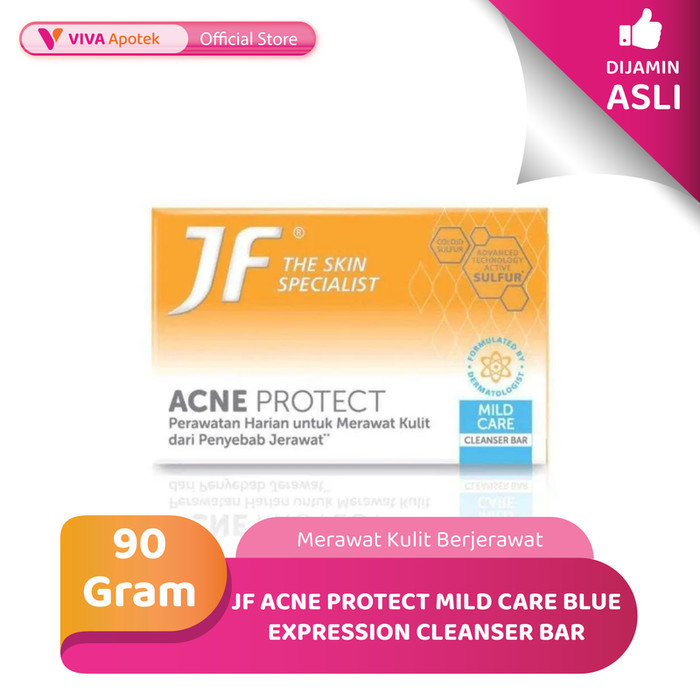 JF Acne Protect Mild Care Blue Expression Cleanser Bar (90 Gram)