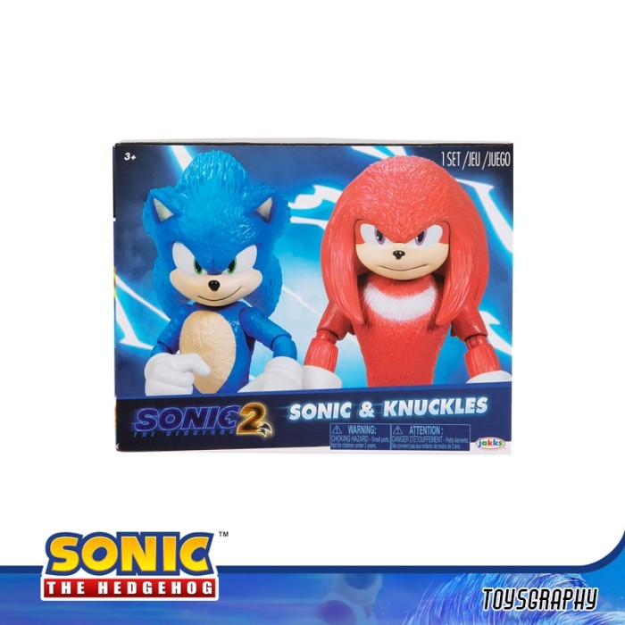 Sonic The Hedgehog Movie 2 Sonic & Knuckles Action Figure 2 Pack