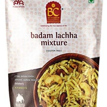 

{{{{}}] BADAM LACHHA MIXTURE BHIKHARAM CHANDMAL 150G / Namkeen / Indian Snacks