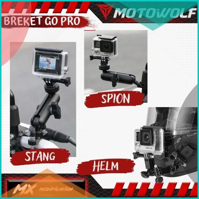Breket Go Pro / Holder Kamera MOTOWOLF 8JVLZ4 tools