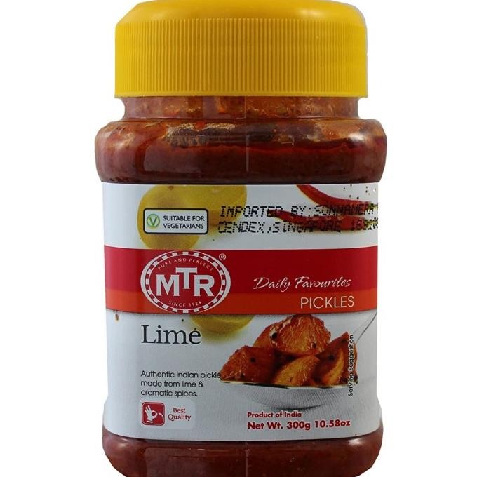

cusss order] LIME PICKLES MTR 300G / Acar Jeruk Nipis / Acar India