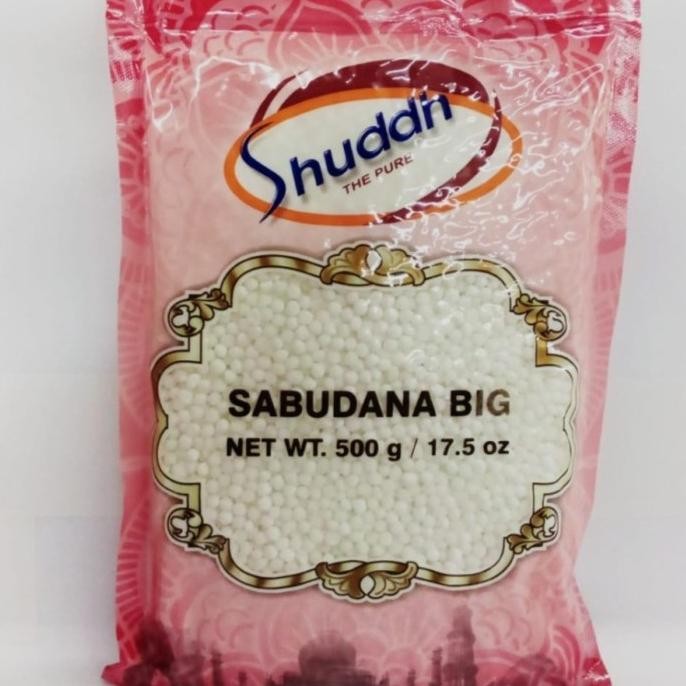 

<<<<<] SABUDANA BIG SHUDDH 500G / sagu (Sabudana) dari tapioka