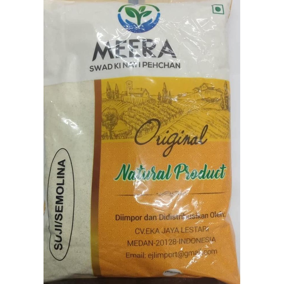 

paling diminati] SOOJI / SEMOLINA 1kg MEERA / Tepung Sooji / Tepung Semolina