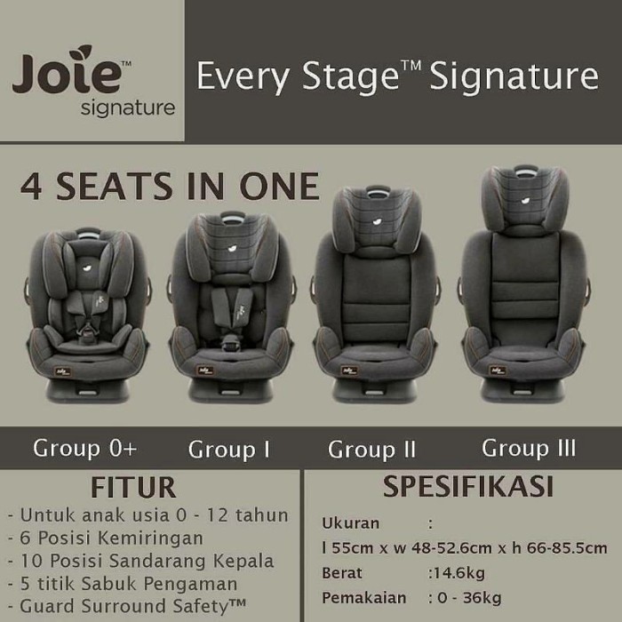 Ve Carseat Bayi/Car Seat/Kursi Mobil Bayi/Dudukan Mobil Bayi Joei Ob-412