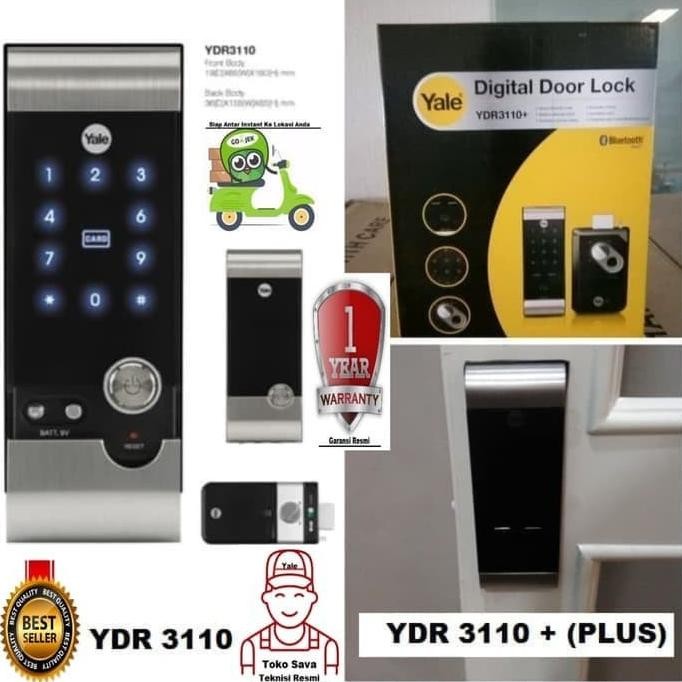 Kunci Pintu Digital YALE YDR 3110 / Digital Door Lock YDR 3110