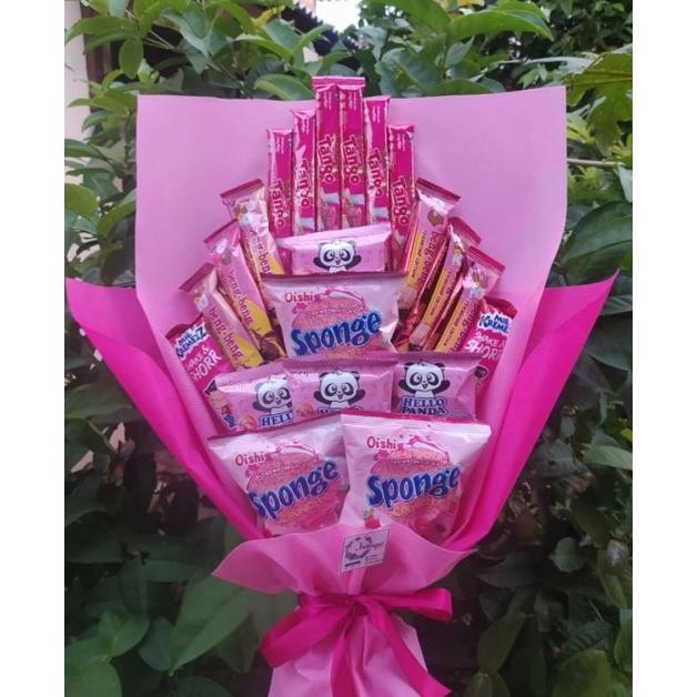 

Oz67 (S) Buket PINK/paket/bingkisan Snack Ulang Tahun/Ultah/ Wisuda/Kado/Hadiah/ ANNIVERSARY / CEWE Hemat