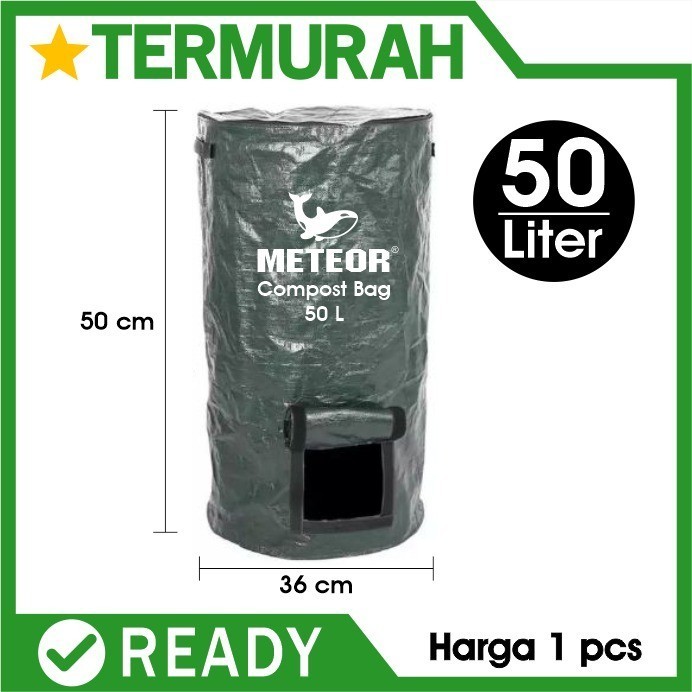 ```````] Compost Bag S / 50L Kompos PLANTER BAG Olah Limbah Daun Sampah Organik