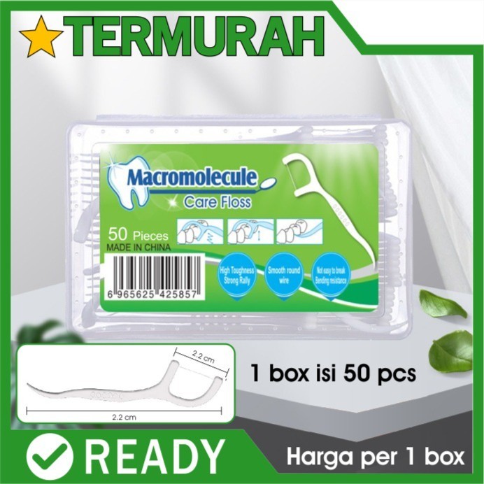 """] Xiaomi Doctor Bei Dental Floss 50pcs dr benang tusuk gigi dentalfloss