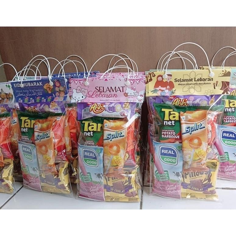 

gh-56 Paket Hemat FS051B (isi 10 paket) bingkisan ulang tahun / hadiah lomba / snack makanan Viral