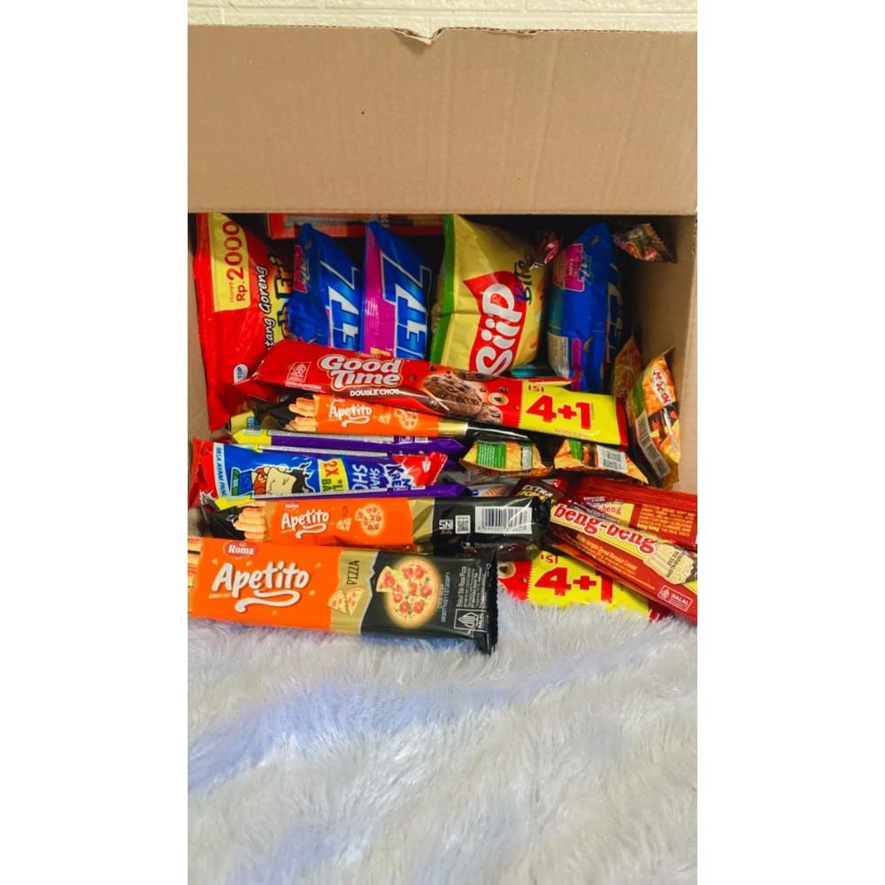 

ty-35 Hampers/Paket snack/Snack box kado isi 60 pcs Sale