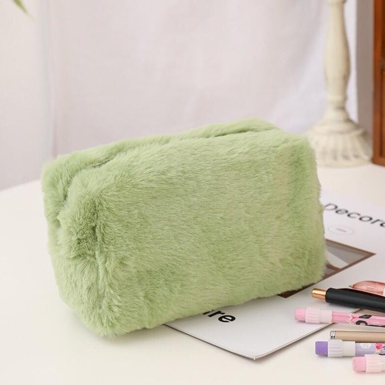 

hj-77 [MILOLI] Kotak Pensil FURRY CARTOON FROG L0TS0 RABBIT Pouch Fluffy Pencil Bag Tempat Pensil Resleting Stationery - F0242 Hemat