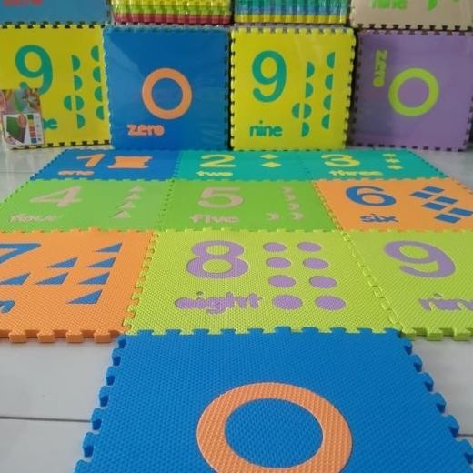 Karpet Matras Puzzle Evamat Angka Bergambar