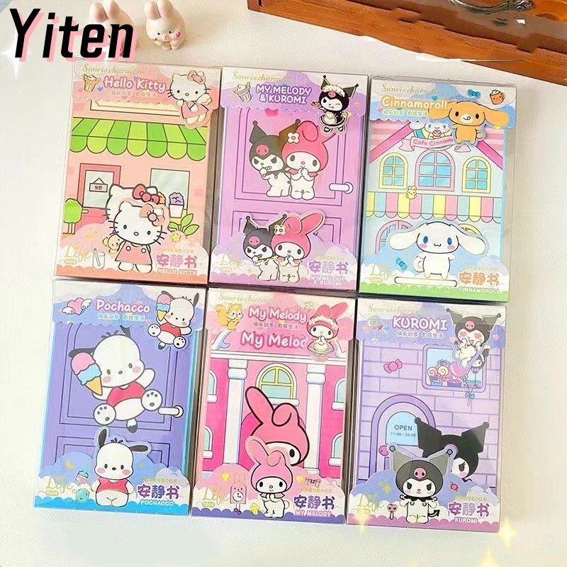 

Yiten Mainan Stiker Quiet Book DIY Mainan Edukasi Busy Book Buku Mainan Kreatif Cerita