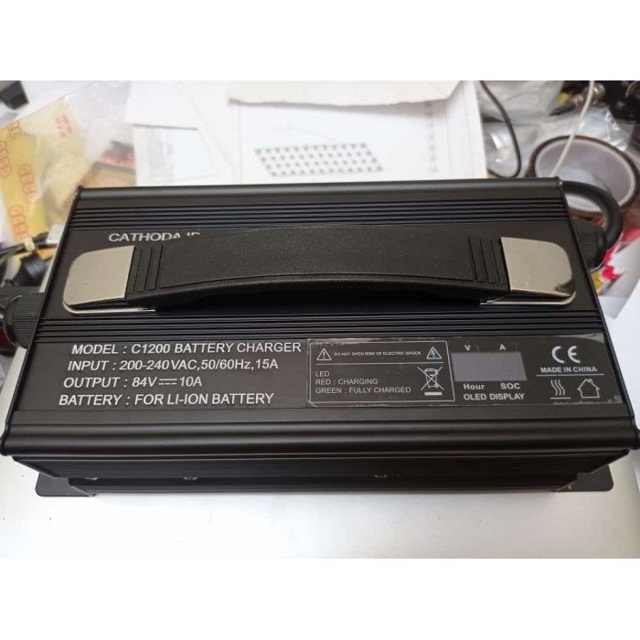 new!!! Charger baterai Lithium 72 volt 10 A LCD