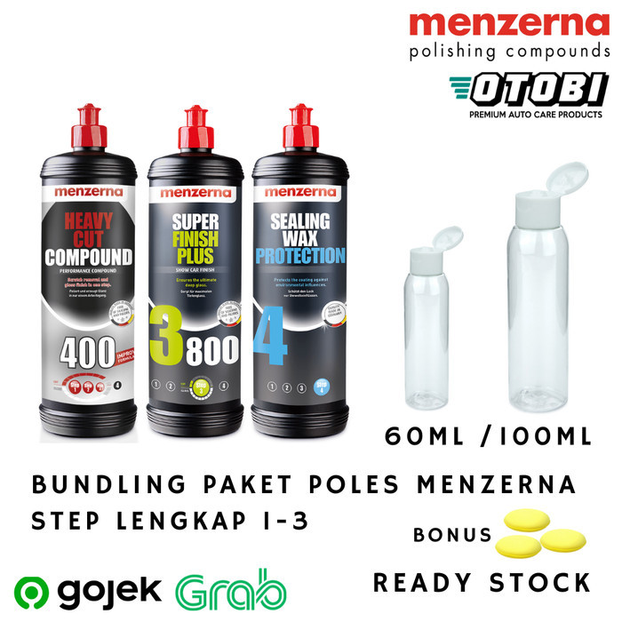 Bundling Paket Poles Menzerna Repack 3 Step 400 3800 Sealing Wax