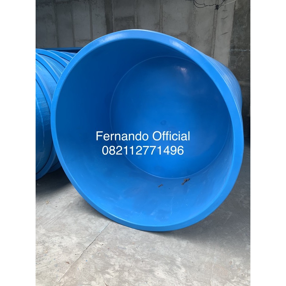 Bak Fiber Bulat / Kolam Fiber Bulat D:150Cm T:75Cm