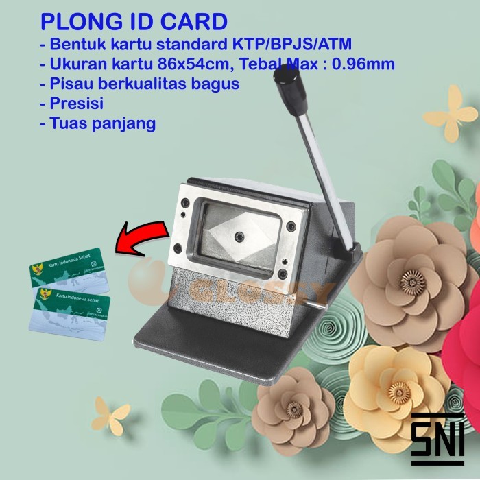 

Terbaru!!! Plong ID Card PVC Card Cutter Standard Kartu Member