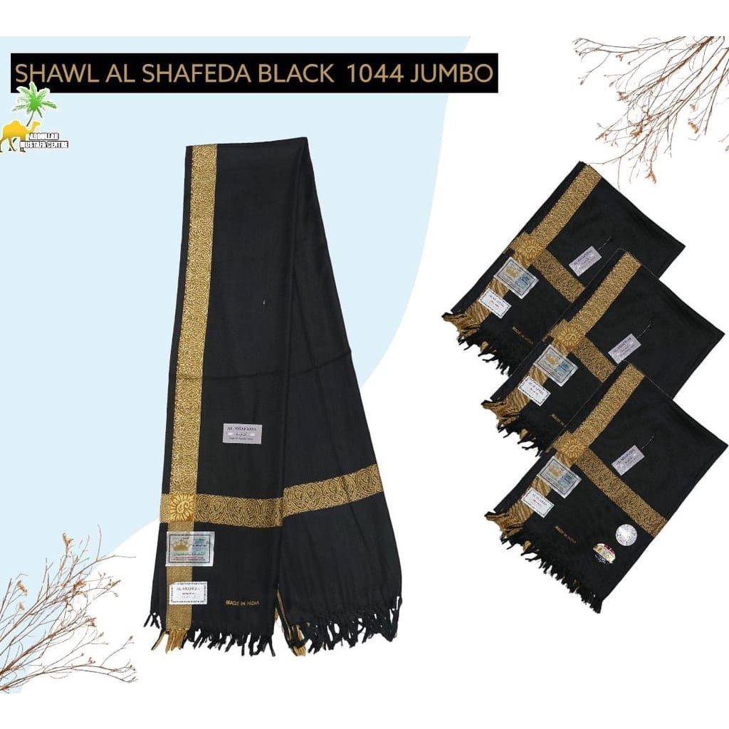 SHAWL SORBAN AL SHAFEDA BLA 1044 JUMBO SHAWL PAKISTAN KASHR OLEH OLEH HAJI