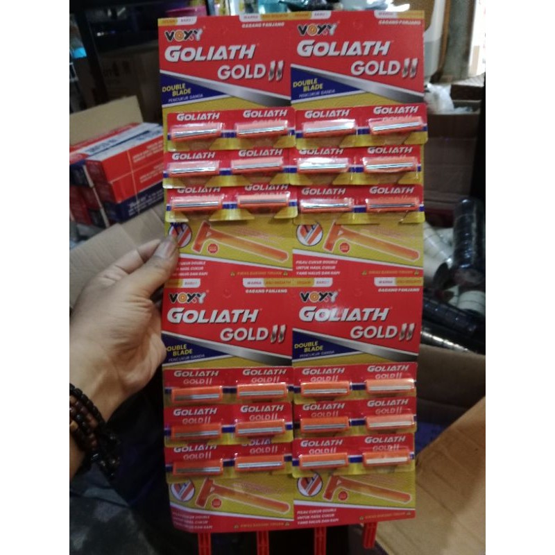 pisau cukur voxy goliath gold ll 1renteng isi 24 IT - termurah