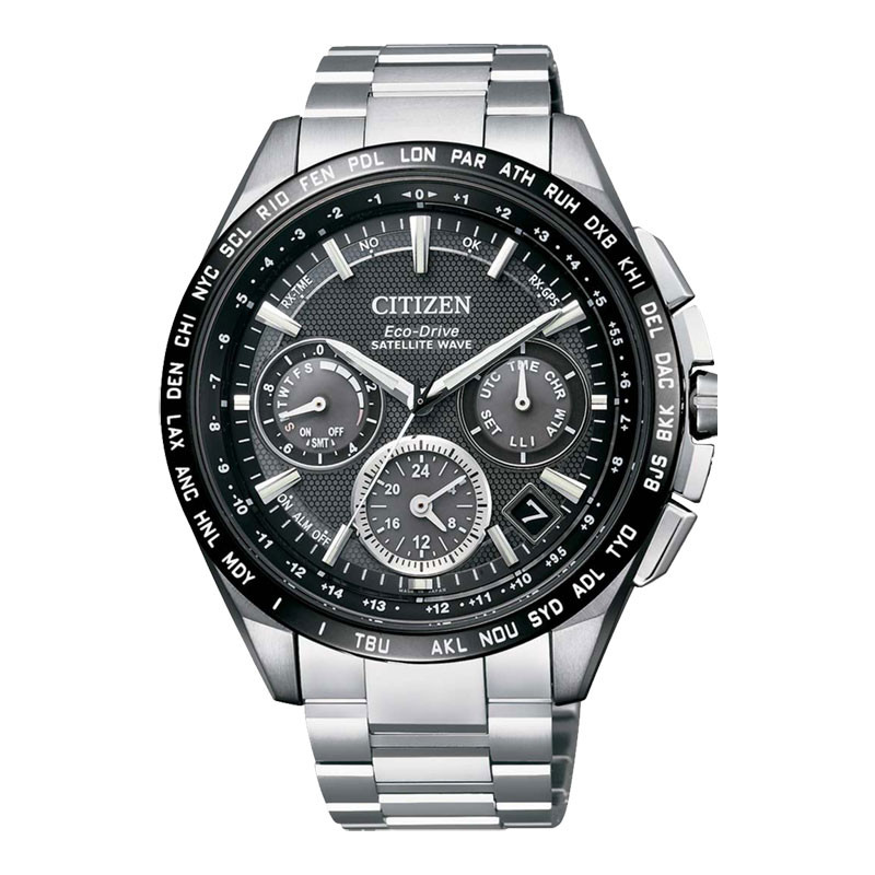 Jam Tangan Pria Citizen Promaster CC9015-54E Radio Wave Watch Super Titanium Chronograph Hitam