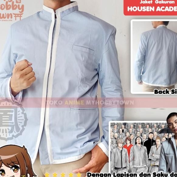 Blazer Jaket Anime Gakuran Crows Zero Worst Housen Academy Cosplay