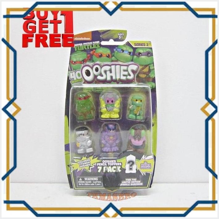 

[MAS] OOSHIES PENCIL TOPPERS SERIES 2 TMNT 7 PACK SNI