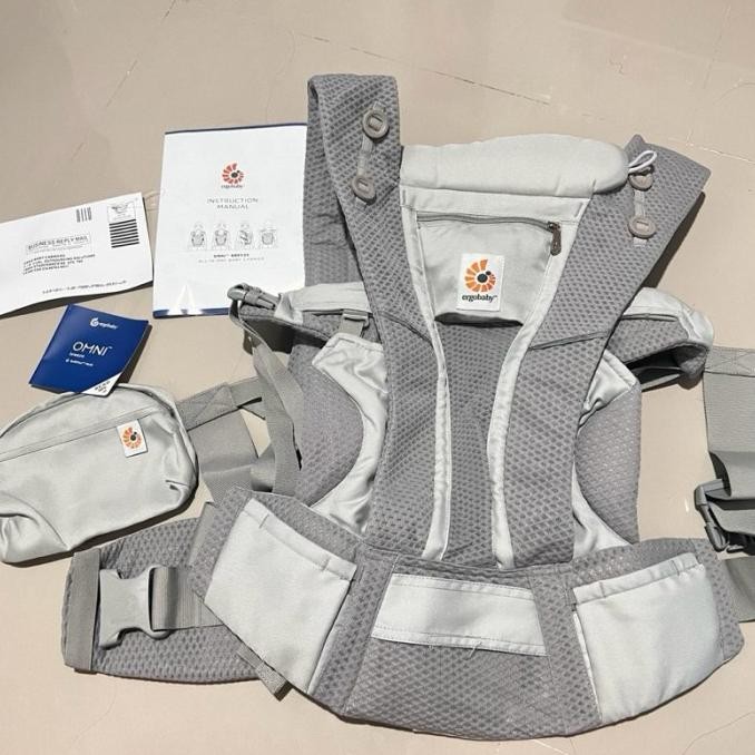 BISA COD Gendongan Bayi Anak Ergobaby Omni Breeze Grey - Preloved