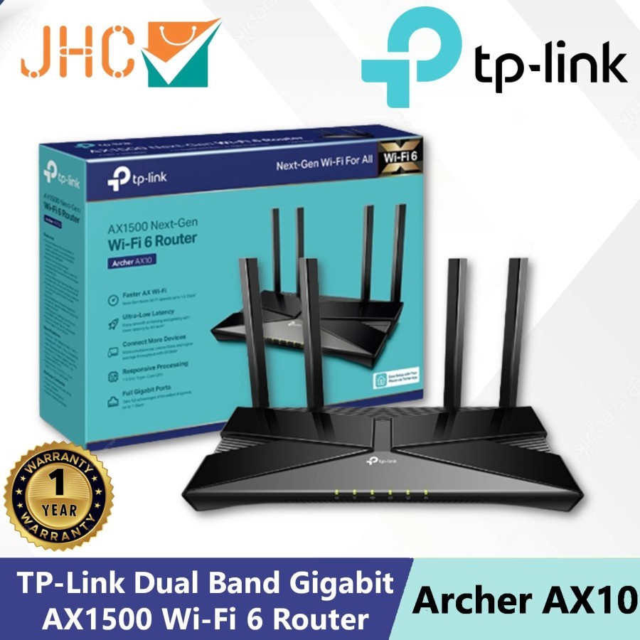 TP-Link Archer AX10 AX1500 WIFI 6 Wireless Router TpLink AX 10 AX 1500