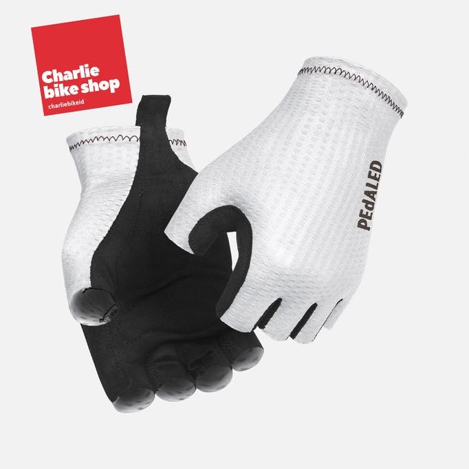 Pedaled Essential Summer Cycling Gloves - White