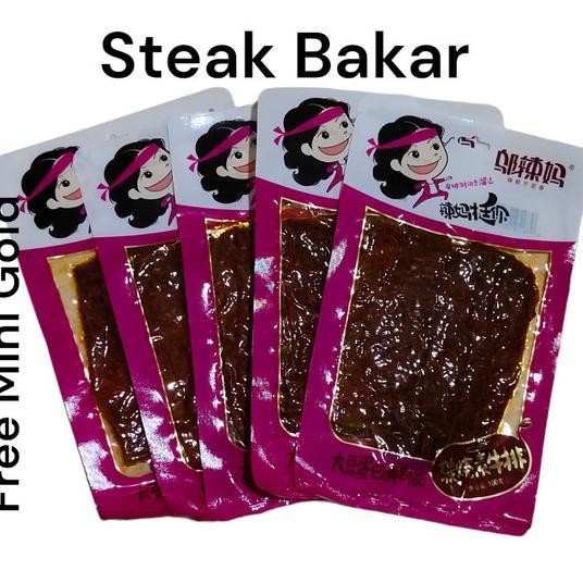 

Halal Paket Isi 5 Latiao Steak Bakar 100 G Wulama