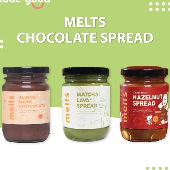 

Melts Almost Dark Chocolate Spread - Selai Coklat Sehat - 300G